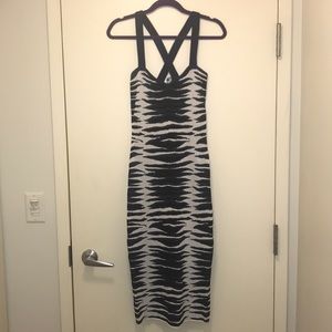 NWT! Milly zebra print midi-dress - Size M